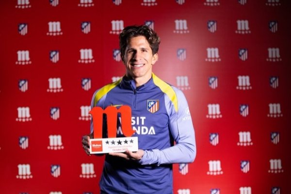 4场1球1助，小西蒙尼领取马竞10月最好球员奖项