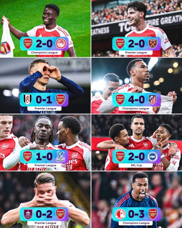 前无古东说念主！阿森纳本轮若再零封+赢球，将刷新英格兰足球历史记载